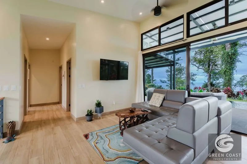 Panoramic Ocean View Estate in Hills of Portalon: Modern Luxury with Infinity Pool & Fruit Orchard — view 12, Quepos, Costa Rica