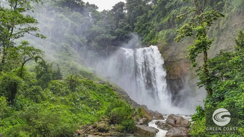 Breathtaking 210 Foot Waterfall on Over 200 Acres of Land in the Lush Hills & Mountains of Perez Zeledon – with SO MANY Additional Development Options! — view 1