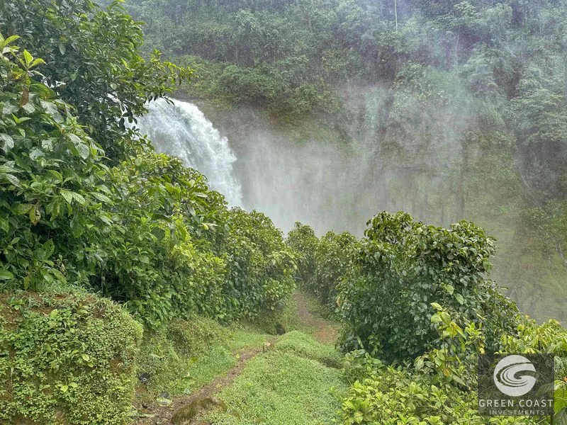 Breathtaking 210 Foot Waterfall on Over 200 Acres of Land in the Lush Hills & Mountains of Perez Zeledon – with SO MANY Additional Development Options! — view 1