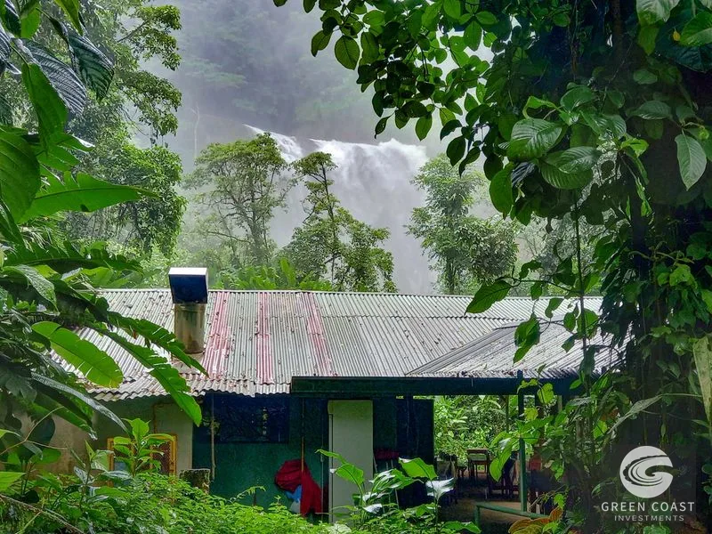Breathtaking 210 Foot Waterfall on Over 200 Acres of Land in the Lush Hills & Mountains of Perez Zeledon – with SO MANY Additional Development Options! — view 1