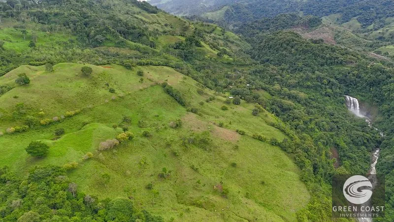 Breathtaking 210 Foot Waterfall on Over 200 Acres of Land in the Lush Hills & Mountains of Perez Zeledon – with SO MANY Additional Development Options! — view 5
