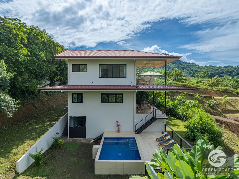 Luxury Ocean View Home Near Uvita: Whale's Tail & Cano Island Vistas, Rainforest Oasis — view 1, Uvita, Uvita, Costa Rica