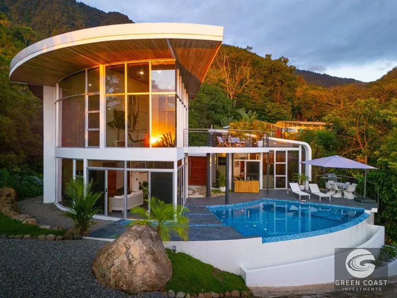 The Glass House: Ojochal Ocean View Luxury with Infinity Pool & Solar — view 109, Ojochal, Ojochal, Costa Rica
