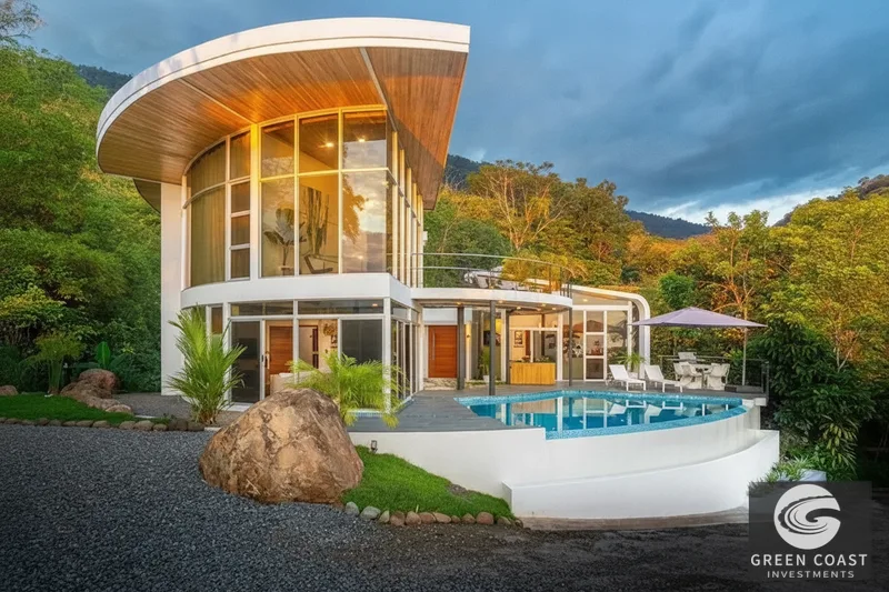 The Glass House: Ojochal Ocean View Luxury with Infinity Pool & Solar — view 117, Ojochal, Ojochal, Costa Rica