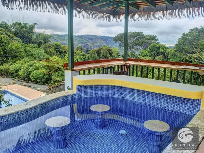Luxury Mountain View Estate with Dual Pools, Waterslide & Income Potential - Platanillo — view 4, Platanillo, Platanillo, Costa Rica