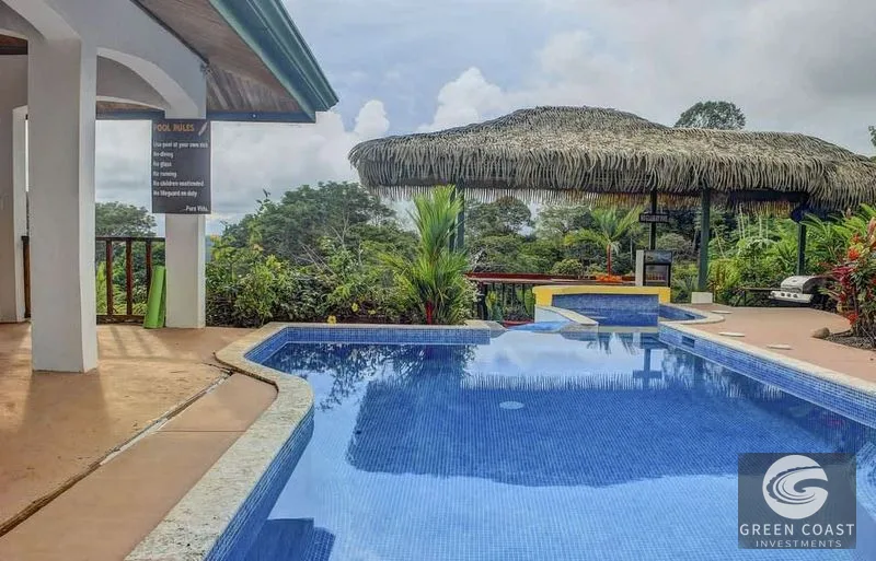 Luxury Mountain View Estate with Dual Pools, Waterslide & Income Potential - Platanillo — view 8, Platanillo, Platanillo, Costa Rica