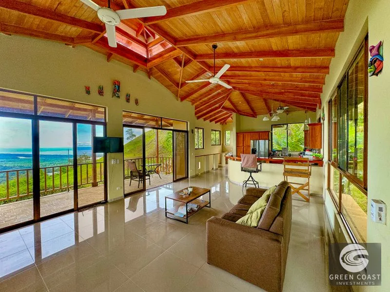 Tres Rios Jungle Retreat: 2 Homes, River, Waterfall & Ocean Views on 6.5 Acres — view 21, Tres Ríos, Ojochal, Costa Rica