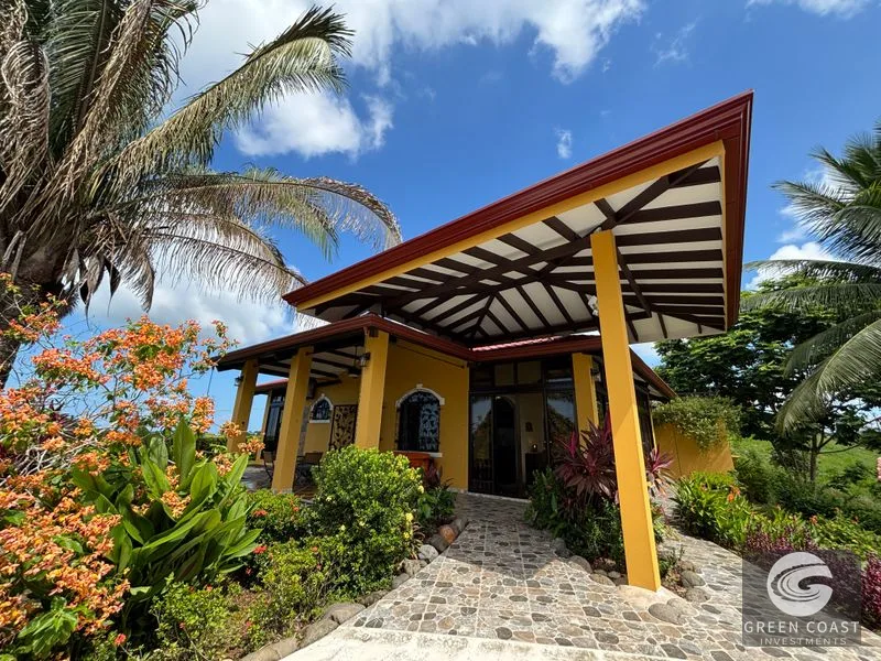 Oceanview Retreat with Guesthouse & Pool in Gated Community - US-Style Fixed Mortgage Available! — view 1, Quepos, Parrita, Costa Rica
