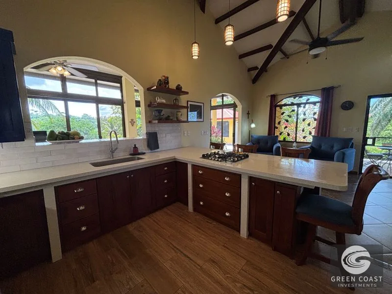 Oceanview Retreat with Guesthouse & Pool in Gated Community - US-Style Fixed Mortgage Available! — view 6, Quepos, Parrita, Costa Rica