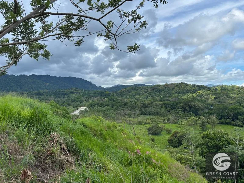 Prime Gated Lot: Mountain & River Views, Pool Access, Near Naranjito — view 2, Quepos, Quepos, Costa Rica