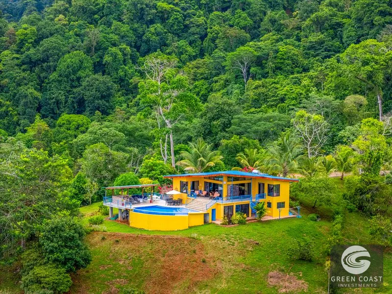 Ojochal Luxury: Ocean View 4-Bed Villa, Infinity Pool, 10 Acres & Waterfalls — view 1, Ojochal, Osa, Costa Rica