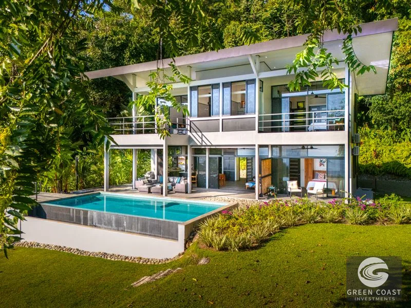 Uvita Oceanview Sanctuary: Private 3-Bed Luxury Retreat with Infinity Pool & Whale's Tail Views — view 2, Bahia Ballena, Osa, Costa Rica