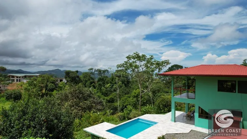 Ojochal Estate: Two Homes, Ocean & Mountain Views, Pool & Expansion Potential on 1.55 Acres — view 1, Ojochal, Ojochal, Costa Rica