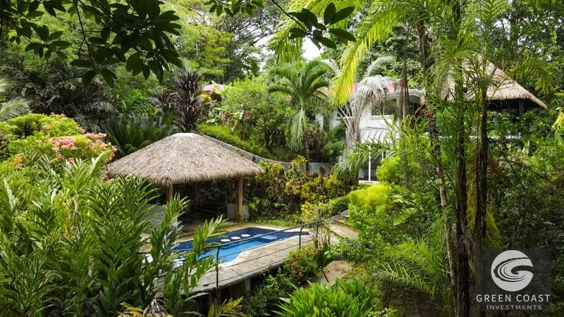 Modern House For Sale With Jungle View, Peaceful Stream, and Rental Cabins — view 1, Ojochal, Ojochal, Costa Rica