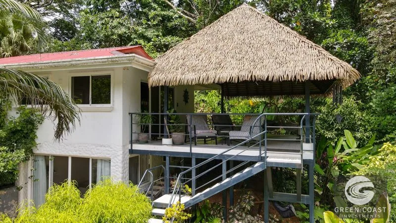 Modern House For Sale With Jungle View, Peaceful Stream, and Rental Cabins — view 4, Ojochal, Ojochal, Costa Rica
