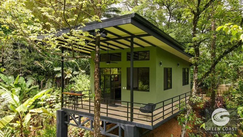 Modern House For Sale With Jungle View, Peaceful Stream, and Rental Cabins — view 5, Ojochal, Ojochal, Costa Rica