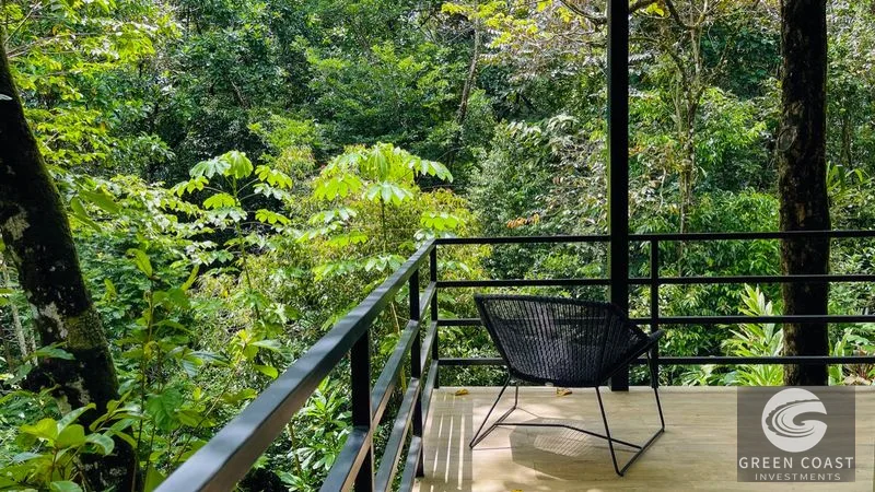 Modern House For Sale With Jungle View, Peaceful Stream, and Rental Cabins — view 8, Ojochal, Ojochal, Costa Rica