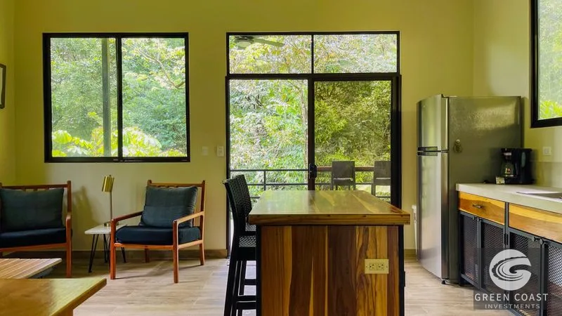 Modern House For Sale With Jungle View, Peaceful Stream, and Rental Cabins — view 14, Ojochal, Ojochal, Costa Rica