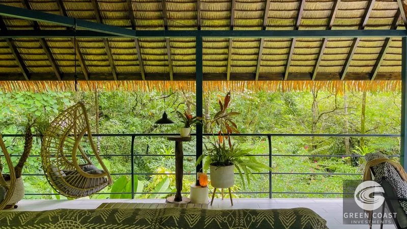Modern House For Sale With Jungle View, Peaceful Stream, and Rental Cabins — view 23, Ojochal, Ojochal, Costa Rica