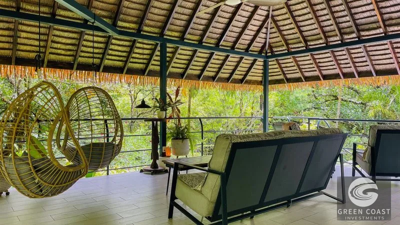 Modern House For Sale With Jungle View, Peaceful Stream, and Rental Cabins — view 24, Ojochal, Ojochal, Costa Rica