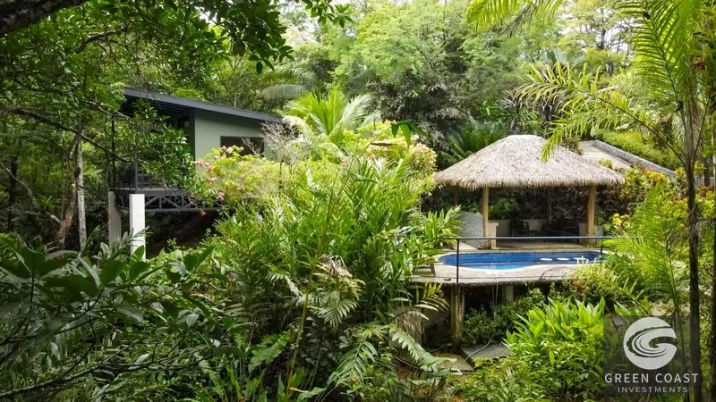 Modern House For Sale With Jungle View, Peaceful Stream, and Rental Cabins — view 37, Ojochal, Ojochal, Costa Rica