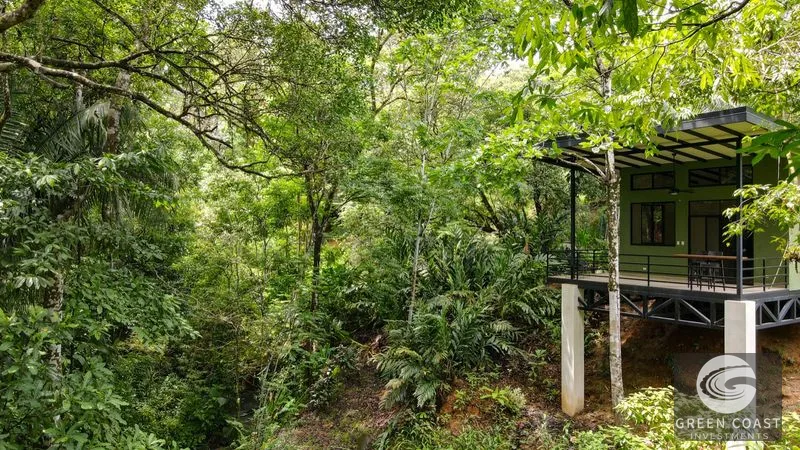 Modern House For Sale With Jungle View, Peaceful Stream, and Rental Cabins — view 44, Ojochal, Ojochal, Costa Rica