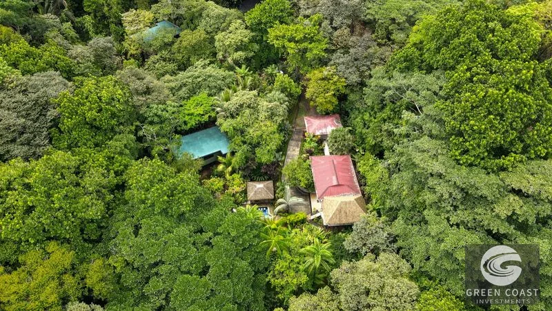 Modern House For Sale With Jungle View, Peaceful Stream, and Rental Cabins — view 56, Ojochal, Ojochal, Costa Rica
