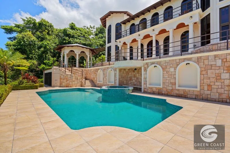 OCEAN VIEW ESTATE HOME WITH GUEST BUNGALOW, CARETAKER HOME, FRUIT TREES, AND WATERFALL – 3.47 ACRES — view 2, Ojochal, Ojochal, Costa Rica
