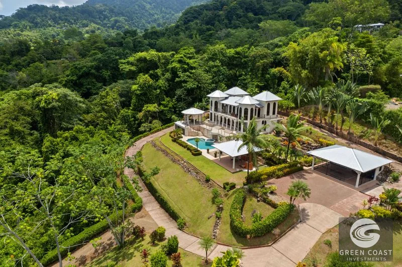 OCEAN VIEW ESTATE HOME WITH GUEST BUNGALOW, CARETAKER HOME, FRUIT TREES, AND WATERFALL – 3.47 ACRES — view 3, Ojochal, Ojochal, Costa Rica