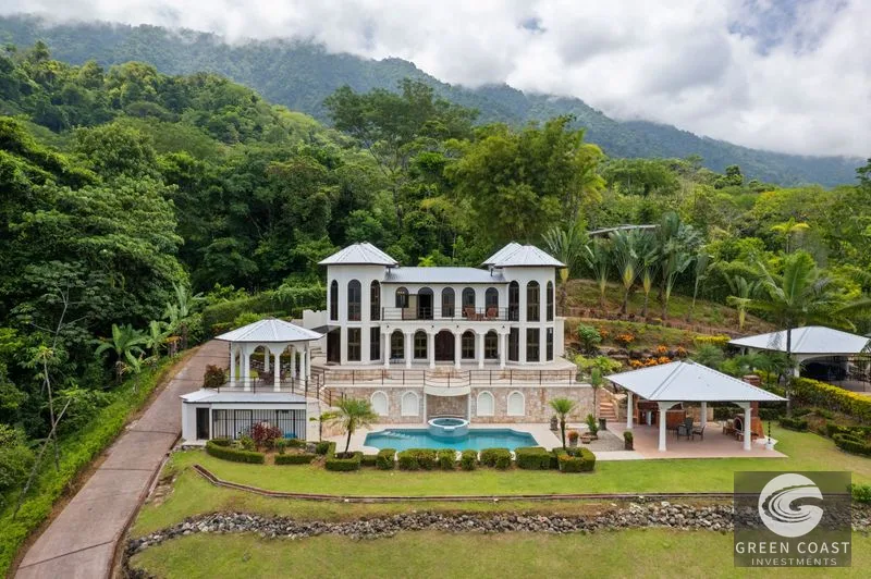 OCEAN VIEW ESTATE HOME WITH GUEST BUNGALOW, CARETAKER HOME, FRUIT TREES, AND WATERFALL – 3.47 ACRES — view 5, Ojochal, Ojochal, Costa Rica