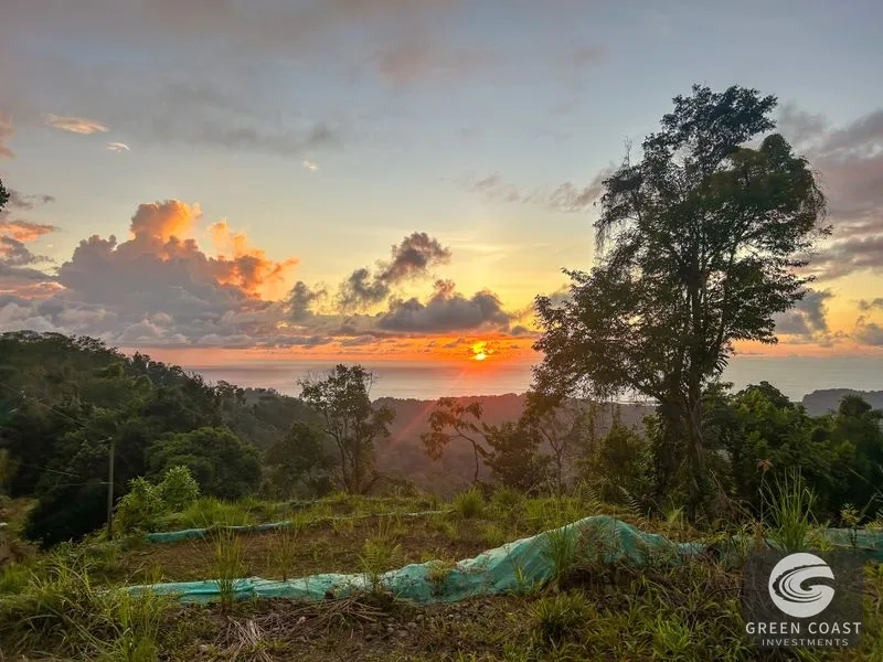 Ocean View Development Opportunity: 3 Build-Ready Lots Near Ojochal with Year-Round Sunsets — view 1, Ojochal, Costa Rica