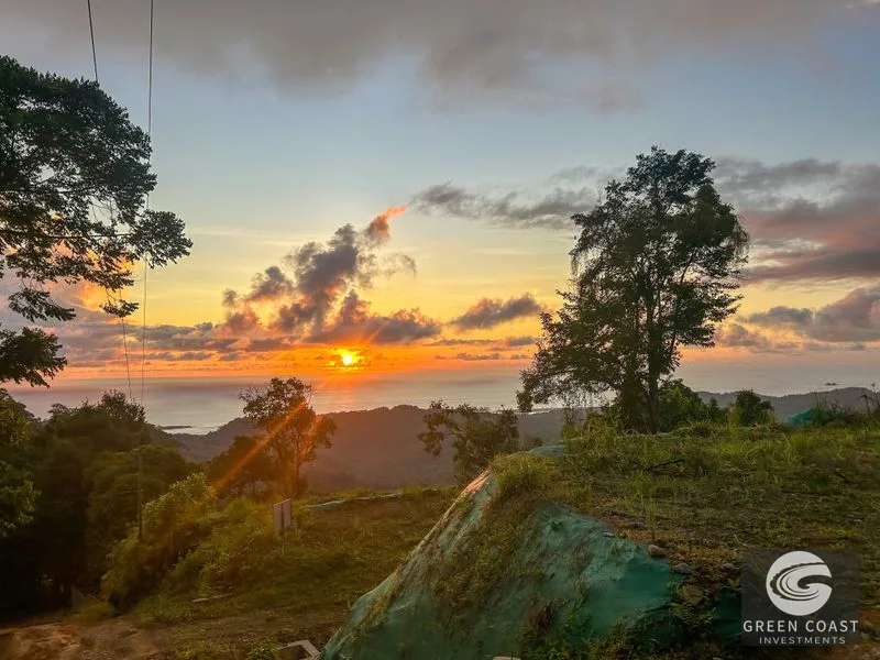 Ocean View Development Opportunity: 3 Build-Ready Lots Near Ojochal with Year-Round Sunsets — view 5, Ojochal, Costa Rica