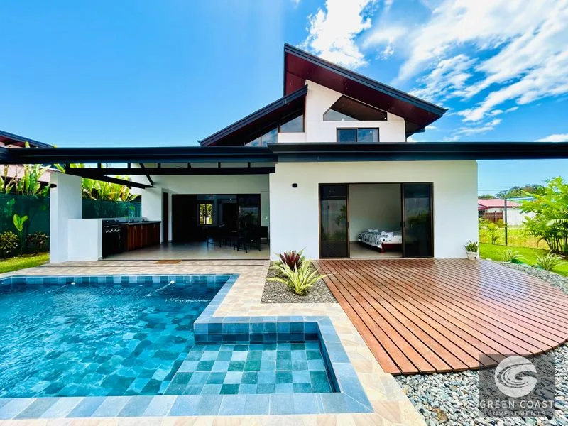 Reduced! Tropical Modern Uvita Home: Private Pool, Furnished, Near Whale's Tail & Town — view 2, Bahía Ballena, Osa, Costa Rica