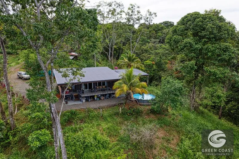 Dominical Mountain Retreat: Ocean Glimpses & Fruit Orchard — view 2, Dominical, Costa Rica