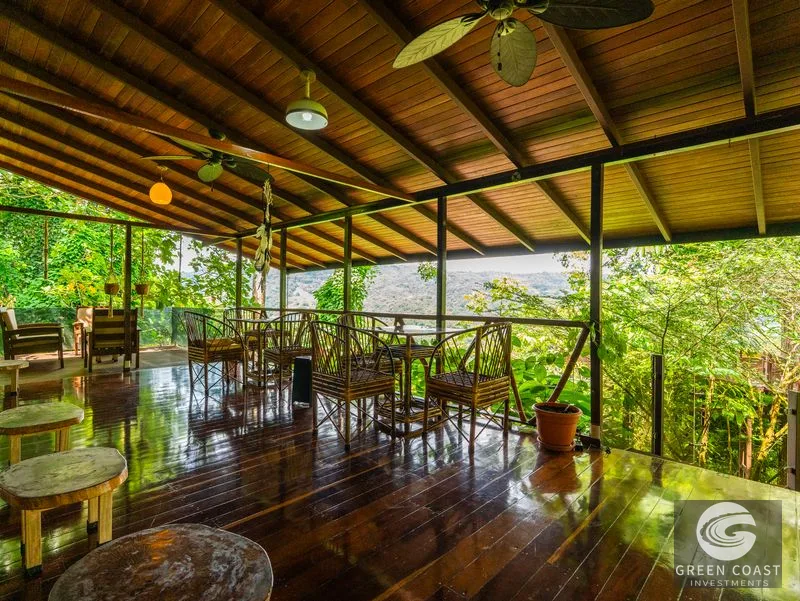 Nauyaca Waterfalls Gateway Estate: Luxury Jungle Home with Sky Platform & Income Potential — view 2, Dominical, Costa Rica
