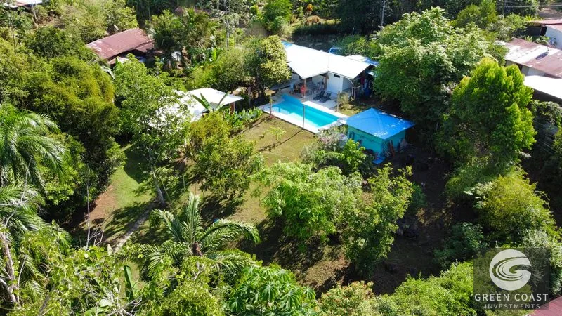 Ojochal Oasis: Riverfront Home with Pool, Mountain Views & Expansion Potential Near Surf Beaches — view 2, Ojochal, Osa, Costa Rica