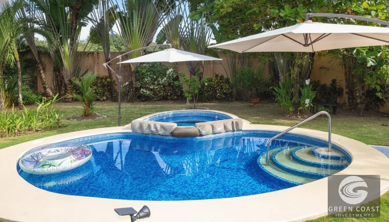 Costa del Sol: Furnished 3-Bed Home, Large Lot, Pool & Garage – Steps to Beach! — view 4, Esterillos, Parrita, Costa Rica