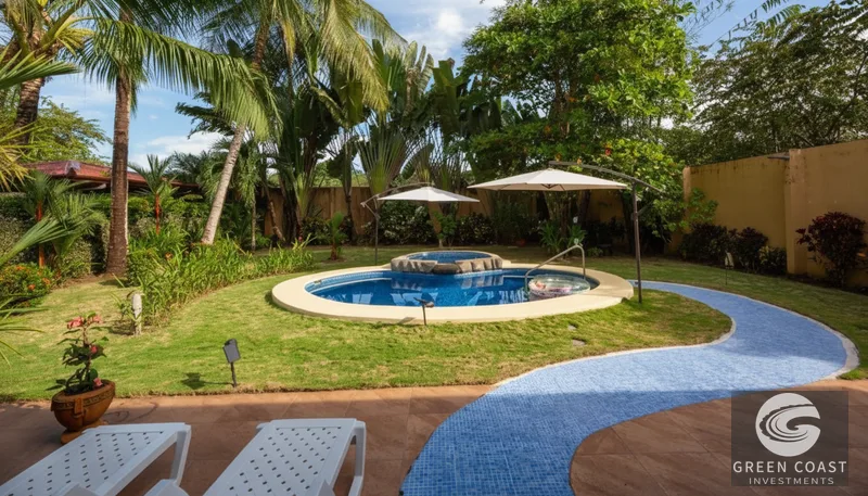 Costa del Sol: Furnished 3-Bed Home, Large Lot, Pool & Garage – Steps to Beach! — view 5, Esterillos, Parrita, Costa Rica