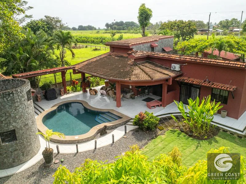 Titled Beachlover's Paradise! 3 Master Bed Compund w Pool, Loft, Extra Lot — view 1, Jacó, Costa Rica