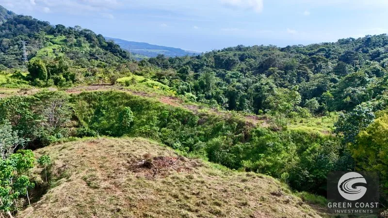 1.7 Acre Ocean View Lot in Matapalo Hills: Off-Grid Living with Mountain & Stream Views — view 2, Matapalo, Savegre, Costa Rica