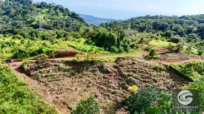 1.7 Acre Ocean View Lot in Matapalo Hills: Off-Grid Living with Mountain & Stream Views — view 10, Matapalo, Savegre, Costa Rica