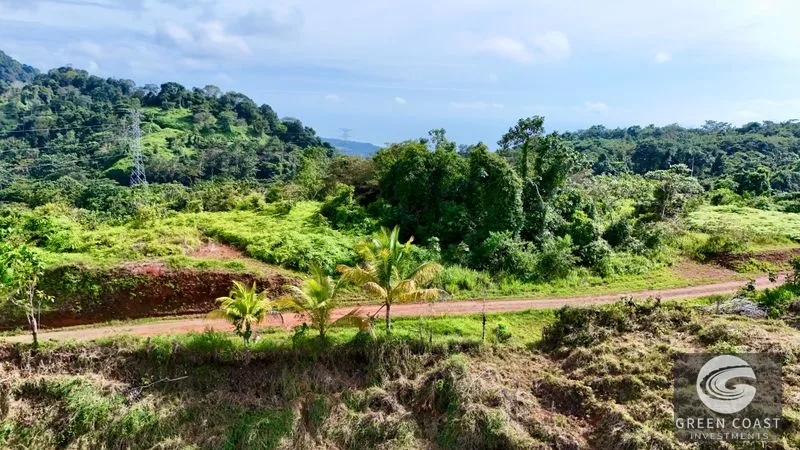 1.7 Acre Ocean View Lot in Matapalo Hills: Off-Grid Living with Mountain & Stream Views — view 11, Matapalo, Savegre, Costa Rica