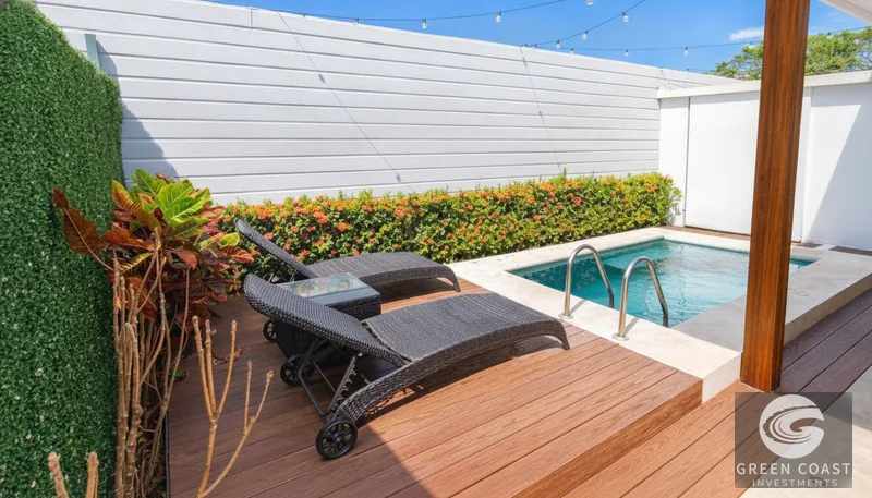 Modern 2BR Jacó Home with Private Pool, Solar Panels & Gated Amenities — view 1, Jacó, Garabito, Costa Rica