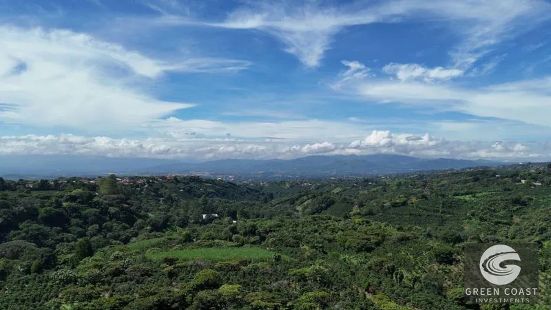 30-Acre Luxury Coffee Farm in Grecia with Spring-Fed Creek & Panoramic Mountain Views — view 1, Grecia, Grecia, Costa Rica