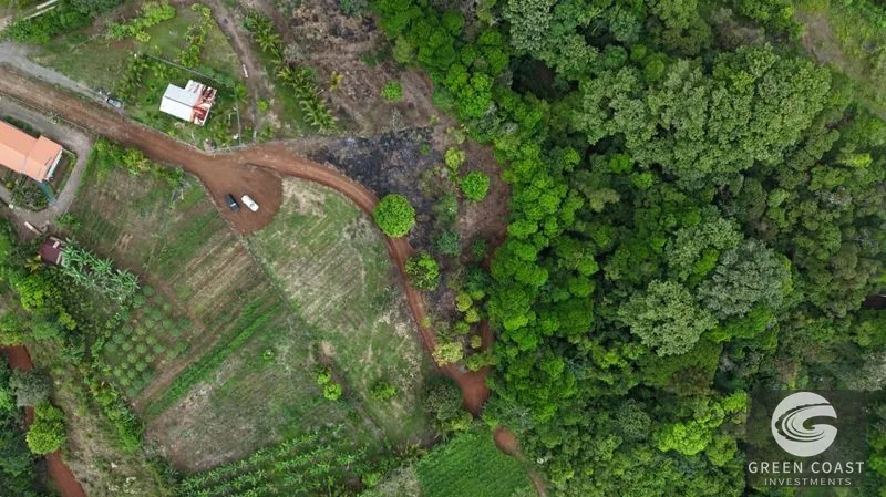 La Fortuna Mountain-View Lot with Natural Creek & Fruit Trees – 6,395 m² — view 1, La Fortuna, San Carlos, Costa Rica