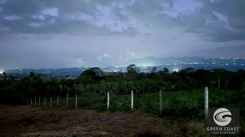 La Fortuna Mountain-View Lot with Natural Creek & Fruit Trees – 6,395 m² — view 2, La Fortuna, San Carlos, Costa Rica