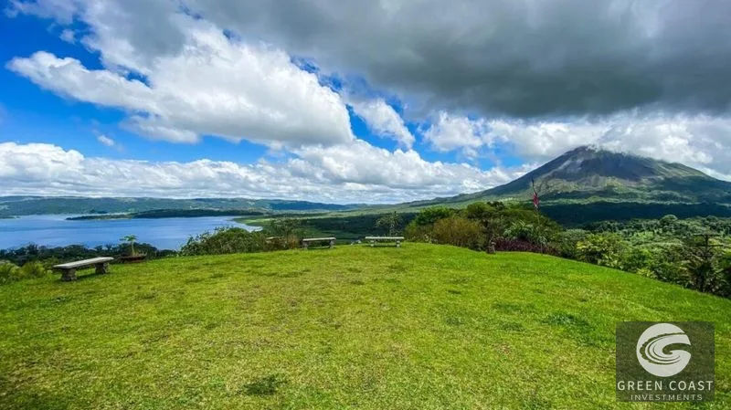 8-Bed Arenal Eco-Lodge with Volcano & Lake Views: Prime Expansion Land in El Castillo — view 2, La Fortuna, San Carlos, Costa Rica