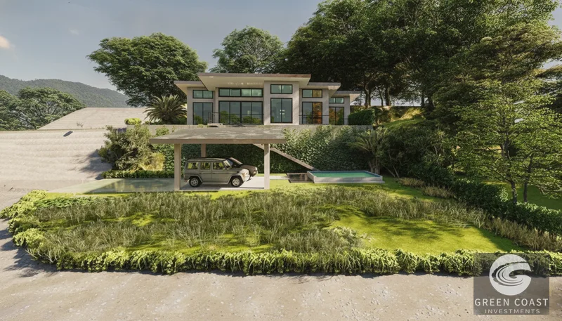 Modern Esterillos Villa with Private Pool, Mountain Views & Expansive Lot — view 2, Jacó, Costa Rica