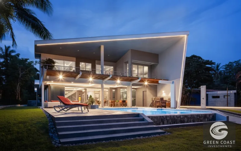 Modern Esterillos Villa with Private Pool, Mountain Views & Expansive Lot — view 9, Jacó, Costa Rica