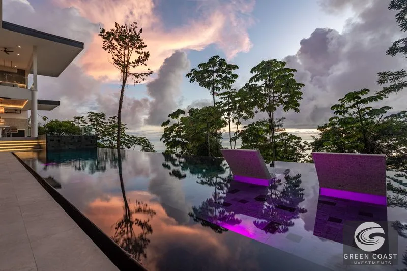 Luxury Ocean View Home in Escaleras Costa Rica | Acqua Blu Estate for Sale — view 2, Dominical, Dominical, Costa Rica